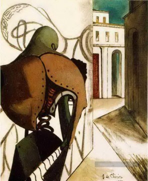 les vexations du penseur 1915 Giorgio de Chirico surréalisme métaphysique Peinture à l'huile